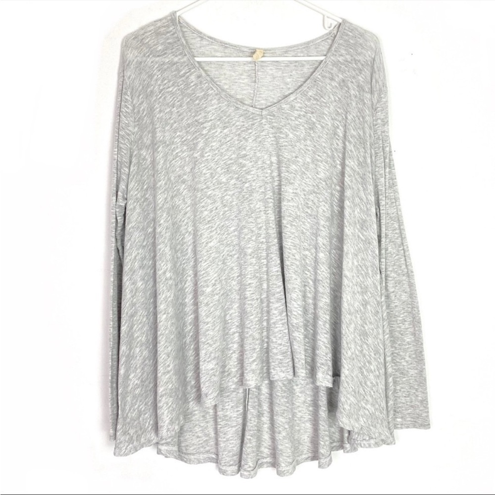Emma & Sam Oversized V-Neck Tunic Long Sleeve Swing Top